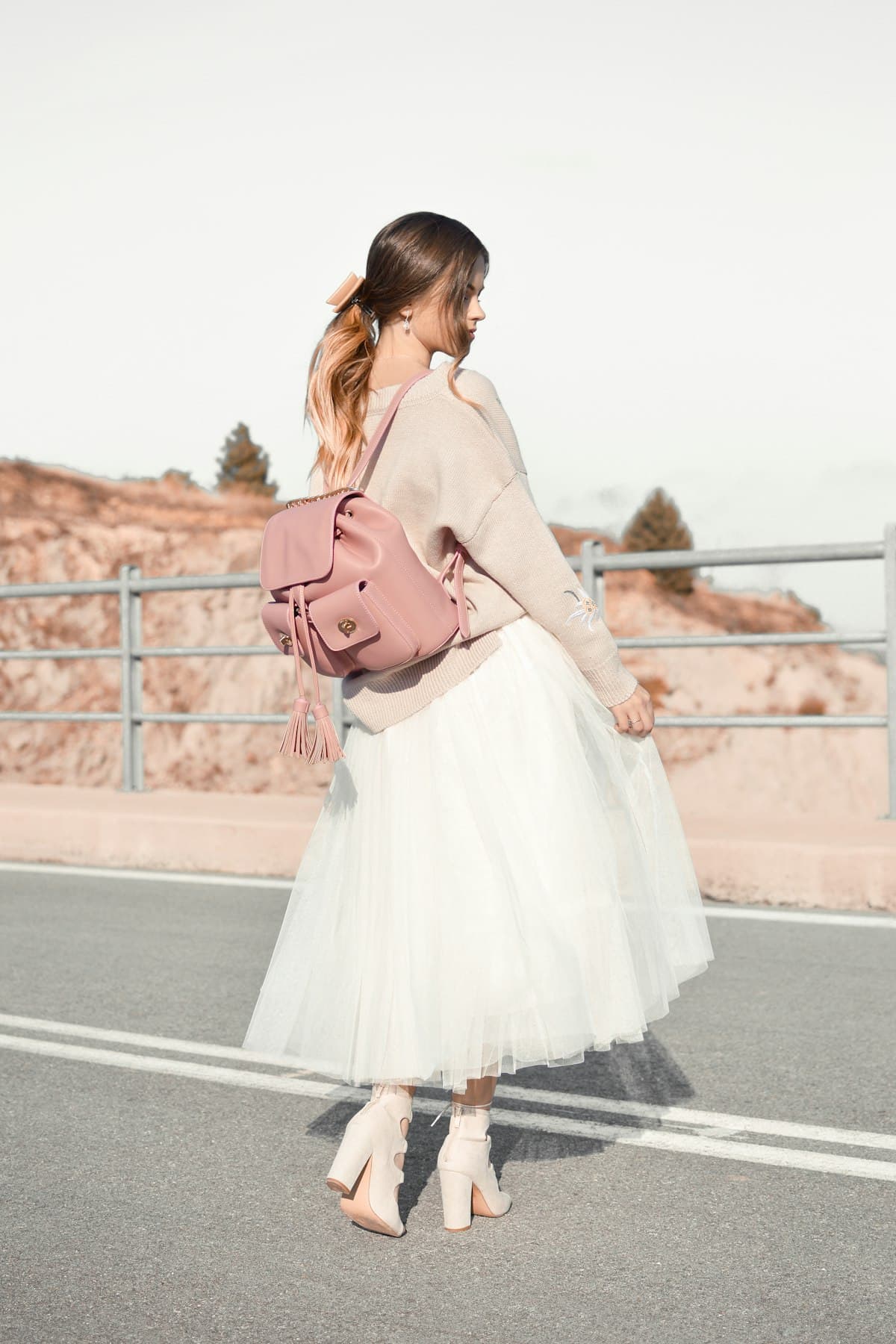 Tulle Midi Skirt